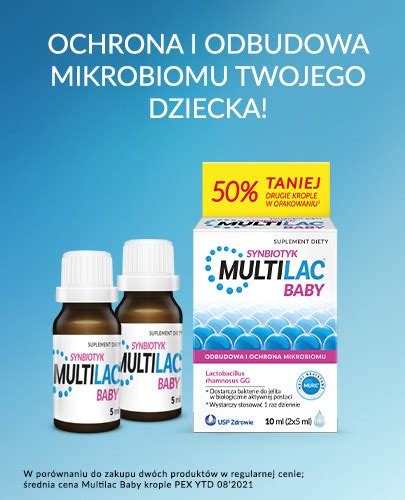 Multilac Baby Synbiotyk Probiotyk Prebiotyk Krople X Ml Cena