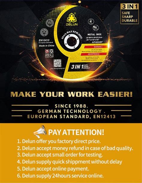 China En12413 Cutting Disc Suppliers, Manufacturers - Factory Direct ...