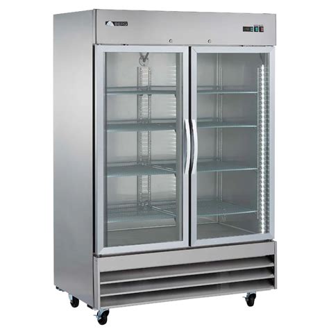 Berg 48 Cu Ft 2 Glass Swinging Door Reach In Freezer Merchandiser 54