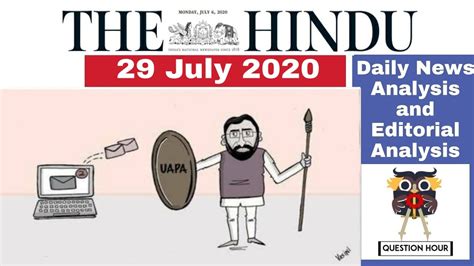 The Hindu News July The Hindu Newspaper Analysis Editorial