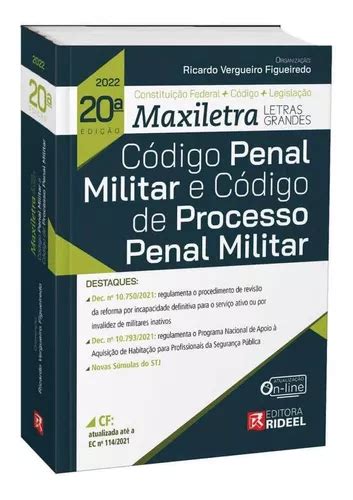 Livro Código Penal Militar E Código De Processo Penal Militar Coleção