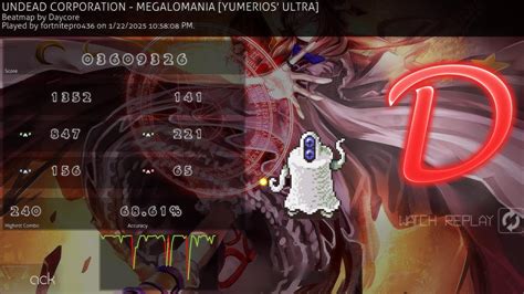 Megalomania 68 Acc YUMERIOS ULTRA Osu YouTube