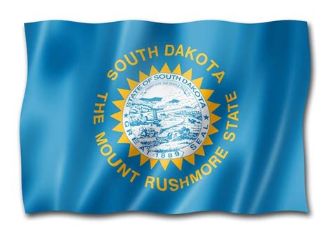 Premium Photo | South dakota flag usa