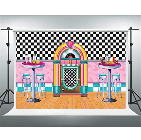 Amazon Soda Shop Diner Backdrop For Rockin S Party S Sock