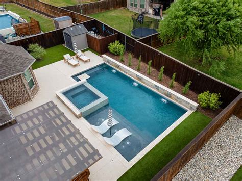 Inground Pool With Raised Spa - Lonestar Pool & Spa Design