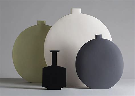Luna | Matt Clay Luna 43 Vase | Architonic