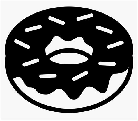 Donut Svg Emoji Doughnut Clipart Black And White Donut Clipart Black