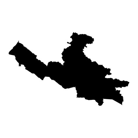 Lumbini province map, administrative division of Nepal. Vector