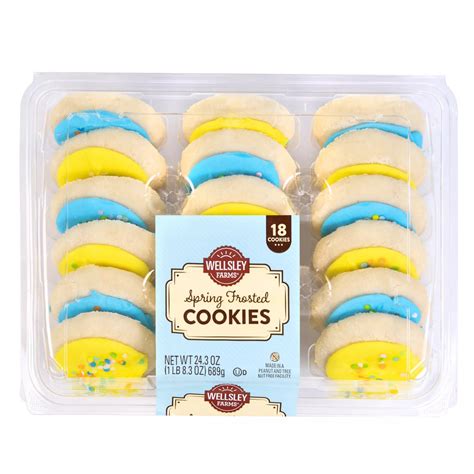 Wellsley Farms Spring Yellow And Blue Frosted Cookies 18 Ct Bjs