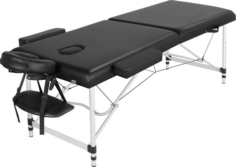 Yaheetech Foldable Massage Bed Portable Lash Table Beauty Bed Professional Salon Bed Alloy Spa