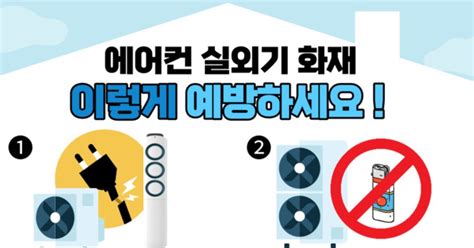 밀양소방서 여름철 에어컨 실외기 화재 주의하세요