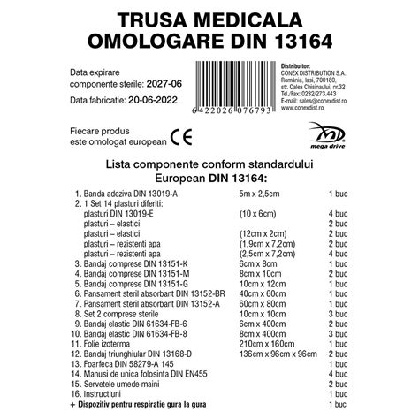 Trusa Medicala Mega Drive
