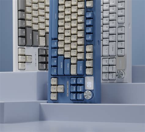 Langtu Lt Logo Screen Pin Hot Swappable White Wired Mechanical Keyboard Gaming Office