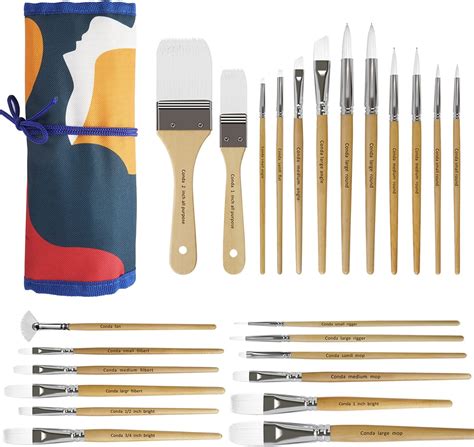 Artecho Pinselset Acrylfarben Pinsel Set F R Aquarell L