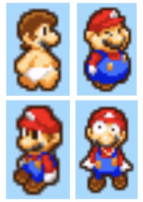 Mario And Luigi Mario Sprites By Mazecube24 On Deviantart Atelier