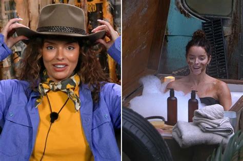 Maura Higgins Enjoys Jungle Bubble Bath In Bikini