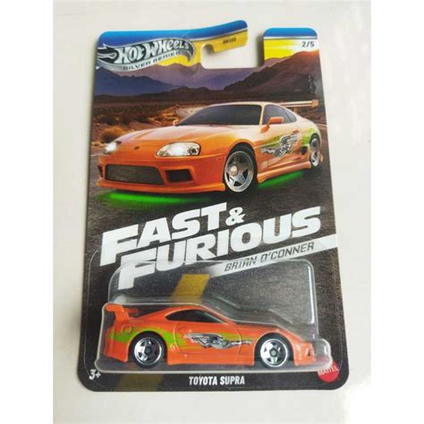 Hot Wheels Silver Series Fast Furious Toyota Supra Orange Brian O Connor Shopee Malaysia