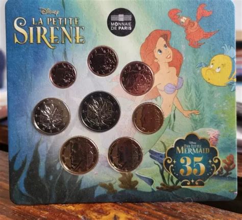 Miniset Euros La Petite Sir Ne Ex Monnaie De Paris Disney