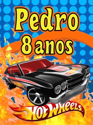 Rotulo Adesivo P Maleta Kit Festa Hot Wheels Compre Produtos Personalizados No Elo