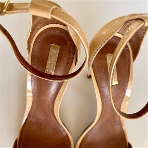 Schutz Shoes Schutz Shoes Heels Sandals Patent Leather Ankle Strap Open Toe Neutral Nude