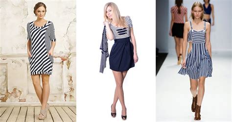 Модное платье в морском стиле – длинные, короткие, вечернее, вязаное ...