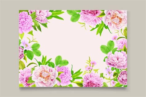 Пионы Рамка Изображения – скачать бесплатно на Freepik