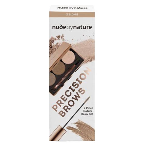 Buy Nude By Nature Precision Brows Blonde Kit Limited Edition Online At Chemist Warehouse