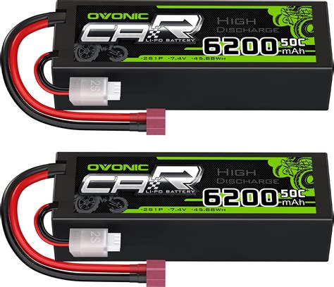 OVONIC 2s Lipo Batterij 6200mAh 50C 7 4V Hard Case Met Dean Stijl T