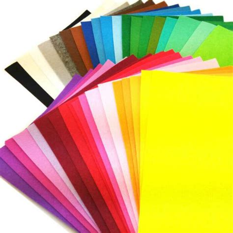 1mm Thick 20X30cm 40Colors Set Polyester Felt Fabr... – Grandado
