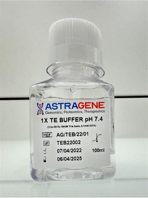 Astragene 1x Te Buffer Ph 74 100ml Algenome Shop