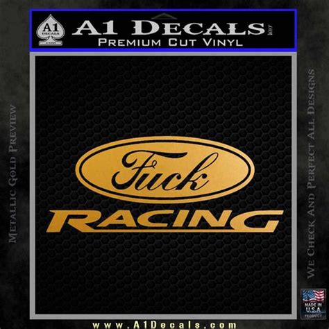Ford Parody Fuck Racing Funny Decal Sticker A Decals