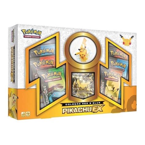 Pikachu Ex Box Ultrarara Coleção Secretaclássica De Celebrações 25