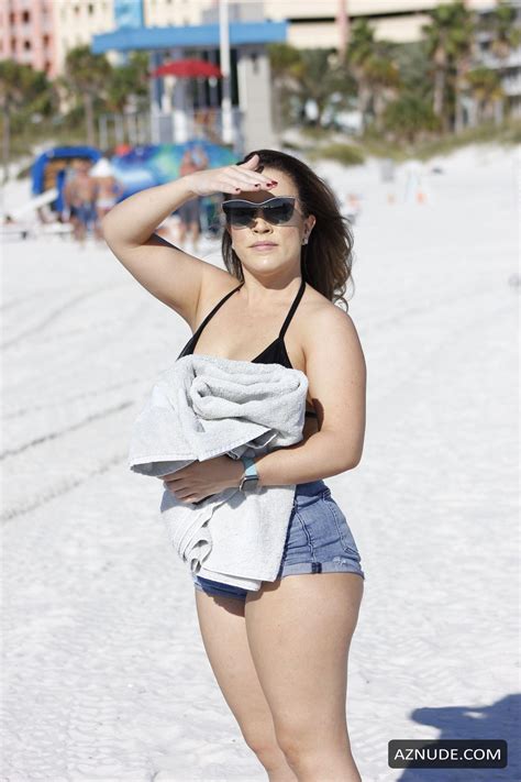 Carmen Valentina Sexy Spent A Day At The Beach In Her Tiny Two Piece Bikini Aznude