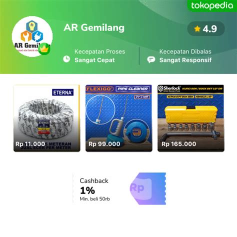 Toko AR Gemilang Online Produk Lengkap Harga Terbaik Tokopedia