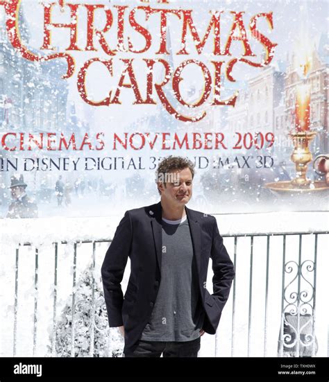Actor Colin Firth Arrives At A Photocall For The Film A Christmas