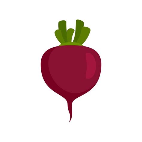 Icono de remolacha vegana ilustración plana del icono de vector de