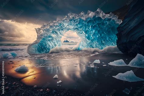 The Otherworldly Beauty Of Iceland S Diamond Beach With Black Sand And