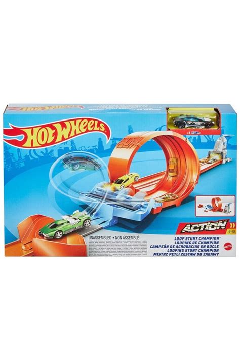 Hot Wheels Arac Yuvarlak Ember Akrobasi Yar Pisti Set Hotwheels Ara Seti Oyuncak Araba