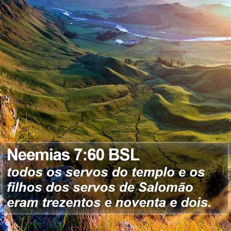 Neemias Bsl Todos Os Servos Do Templo E Os Filhos Dos Servos