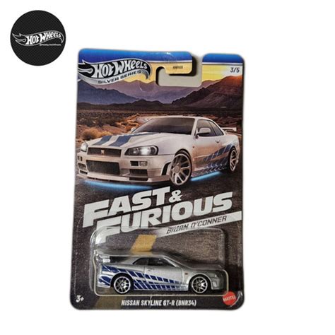 Jual Hot Wheels Fast Furious Silver Series Brian O Conner Nissan Skyline Gt R Bnr R