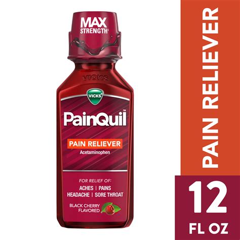 Vicks Painquil Pain Relief Liquid Acetaminophen Over The Counter