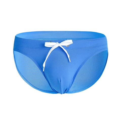 UAYOTSE Mens Bikini Swimwear Mens Swim Briefs For Men Low Rise L Sky Blue Walmart