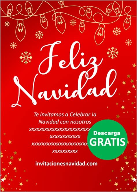 Invitaciones Para Fiesta De Navidad Invitaciones Navidad