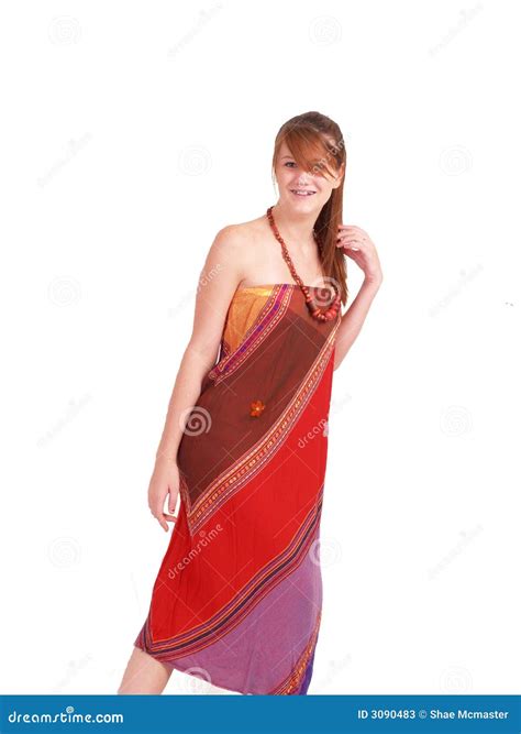 Playful Brunette Model Stock Image Image Of Clothing 3090483