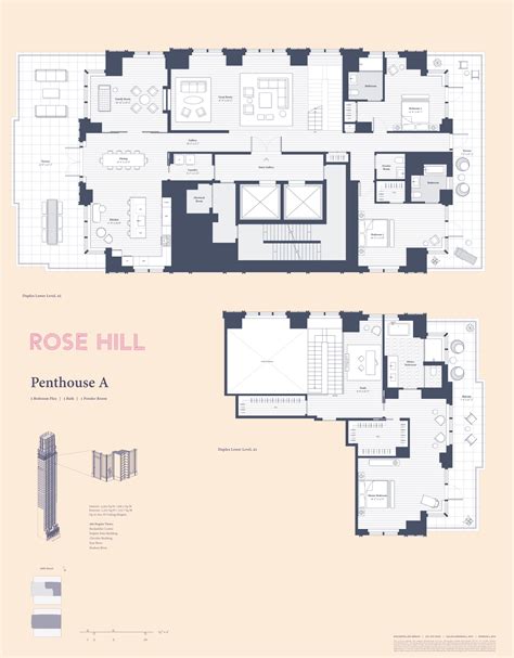 luxury floor plan  rose hill  nyc