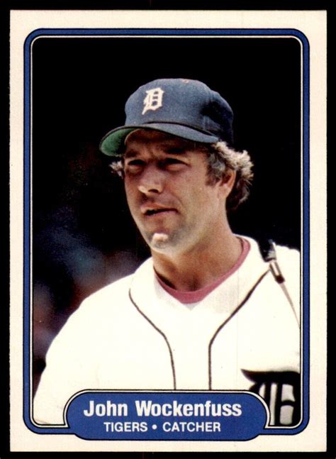 1982 FLEER JOHN WOCKENFUSS DETROIT TIGERS 286 EBay