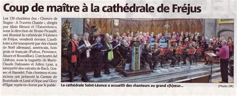 Press Book Chorale A Travers Chants Fayence