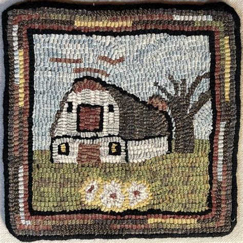 Red Barn Rug Hooking Patterns Etsy