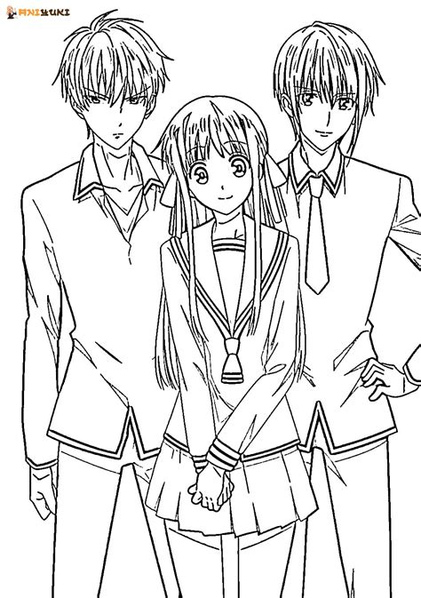 Fruits Basket Coloring Pages - AniYuki - Anime Portal