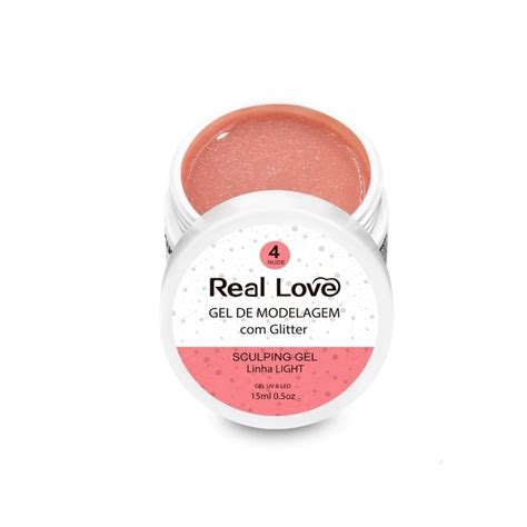 Gel Construtor Glitter Nude Real Love Gr Shopee Brasil